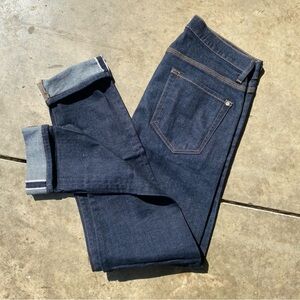 BLDWN skinny raw selvedge denim jeans made in USA 32x31